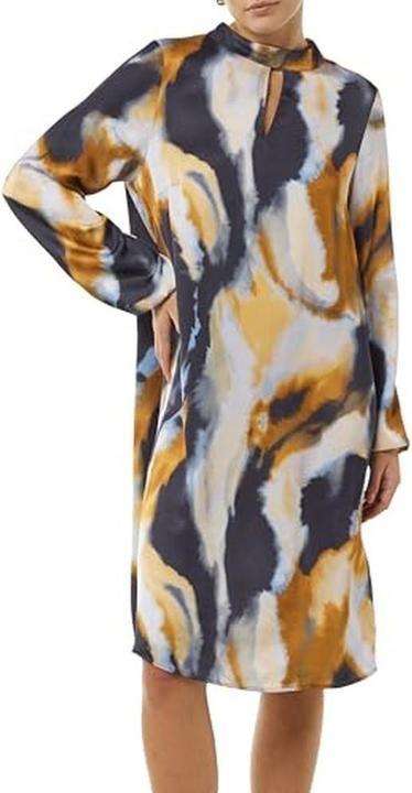 Produktbild Comma Kleid Kleid mit All-over-Print und Cut-out am Ausschnitt (42)