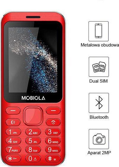 Actual product image Mobiola Gsm-Telefon Mb3200i 2g Rot Klassisches Telefon Für Senioren