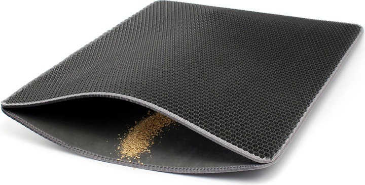 Produktbild Wiltec Fudajo Katzenstreu Matte 76x61cm Katzenklo Unterlage Katzentoilette Auffangmatte