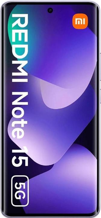 Actual product image Xiaomi REDMI NOTE 15 5G DS 8+256 ITA MIST PURPLE (256 GB, Lilac, Mist Purple, Purple, 6.67", Hybrid Dual SIM, 5G)