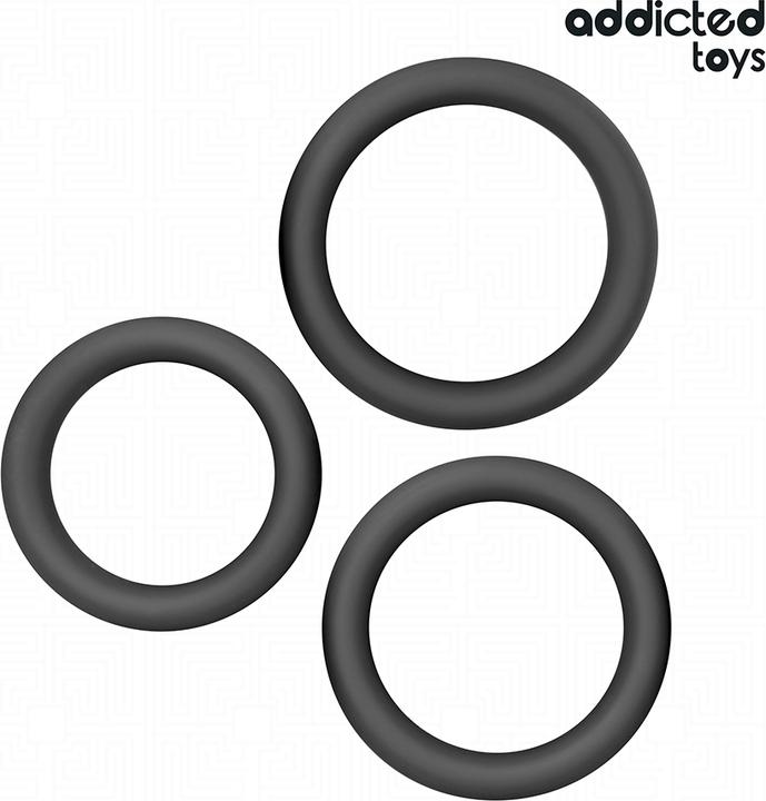 Actual product image Addicted toys - Set Aus Flachen Silikonringen (6.80 cm)