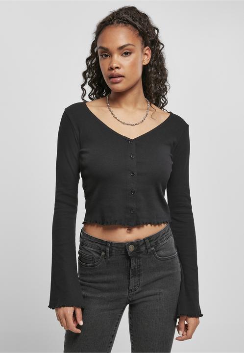 Produktbild Urban Classics Ladies Cropped Rib Cardigan - 14113 (S)