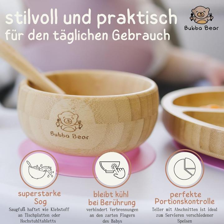 Actual product image Bubba Bear Kindergeschirr-Set mit Saugnapf