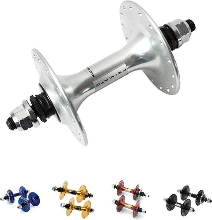 Actual product image Miche Primato Pista High Flange Hubs Front (Silver/24H)