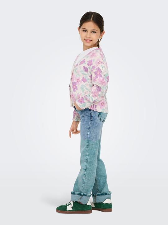 Immagine prodotto Only Locker geschnitten V-Ausschnitt Pullover Strickjacke (134, 140)