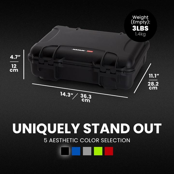 Actual product image Nanuk Plastic case 910 (336 x 234 x 104) WS (Photo case, 8.20 l)