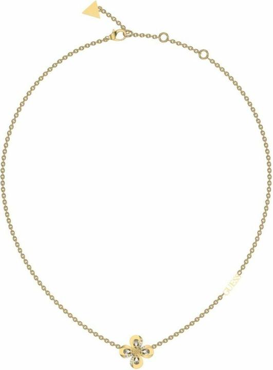 Actual product image Guess Beautiful Gold Plated Amazingossom Flower Necklace JUBN03057JWYGT/U (Stainless steel, 40.5 cm)