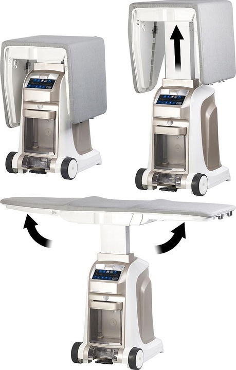 Image du produit Sichler Table à repasser active avec centrale vapeur et brosse vapeur (2200 W, 120 g/min)