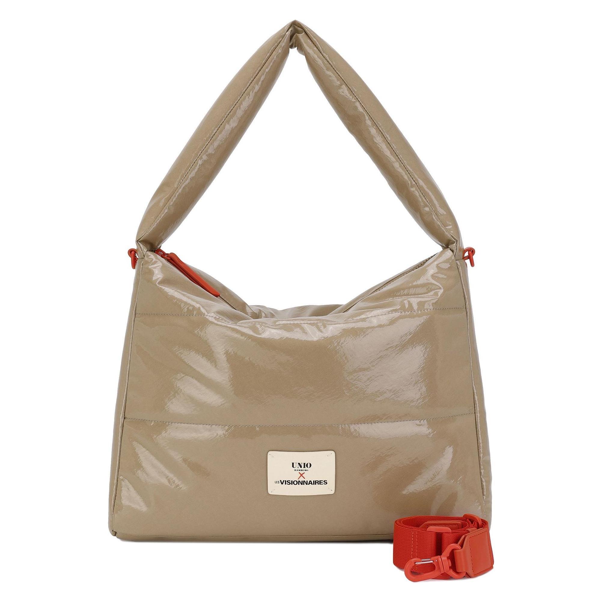 Les Visionnaires, Damen, Handtasche, Unio Hobo Schultertasche 47 Cm, Braun