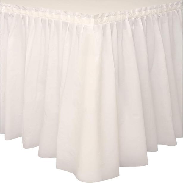 Actual product image Unique Jupe de table Ivoire