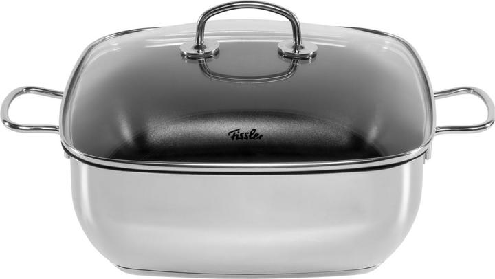 Produktbild Fissler Secural® Bräter 28cm eckig mit Glas (21.50 cm, Bräter + Schmortopf, Edelstahl)