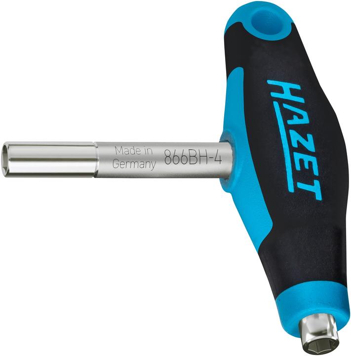 Actual product image HAZET Double bit holder with T-handle 866BH-4 ∙ Hexagon, hollow 6.3 (1/4 inch) ∙ 63 mm (Bit holder)