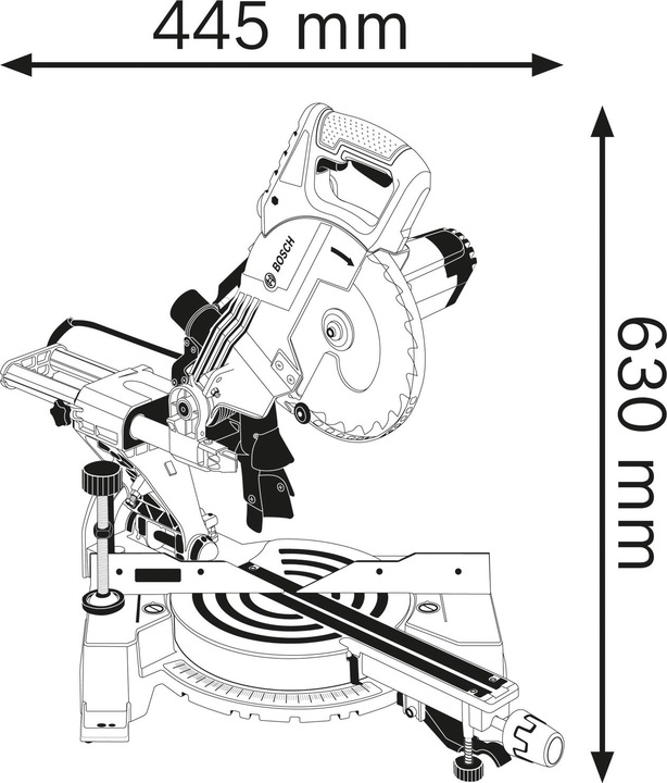 Actual product image Bosch Professional Gcm 800 Sj