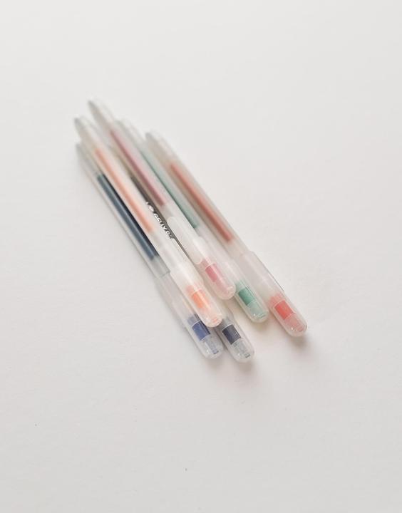 Productafbeelding Sakura Gelly Roll Retractable Classic Gelschreiber transparent 0,45 mm, Schreibfarbe: farbsortiert (Blauw, Groen, Lila, Oranje, Rood, Roze, 1x)