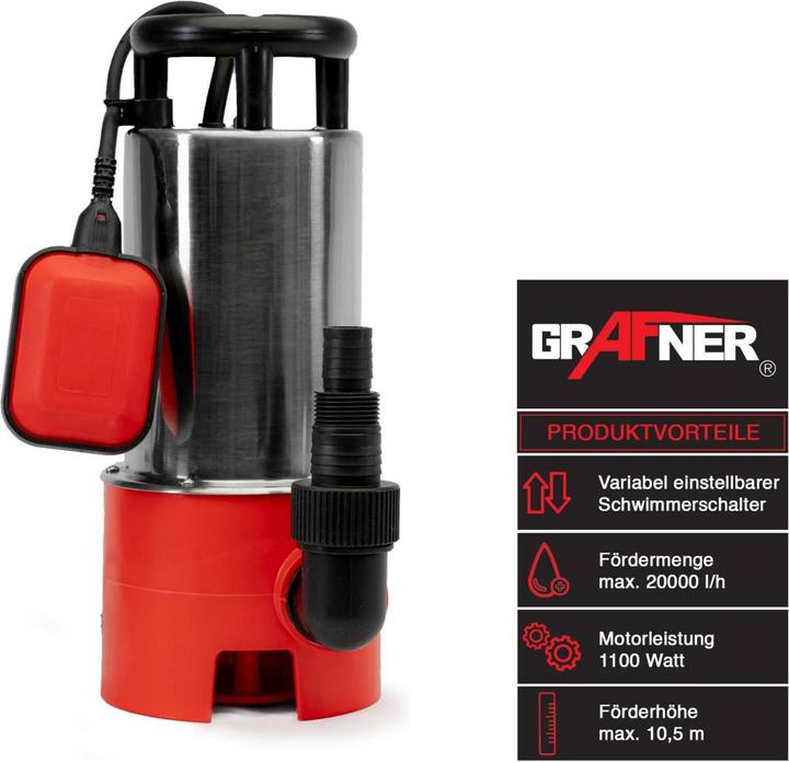 Actual product image Grafner Submersible sewage pump (Sewage pump)