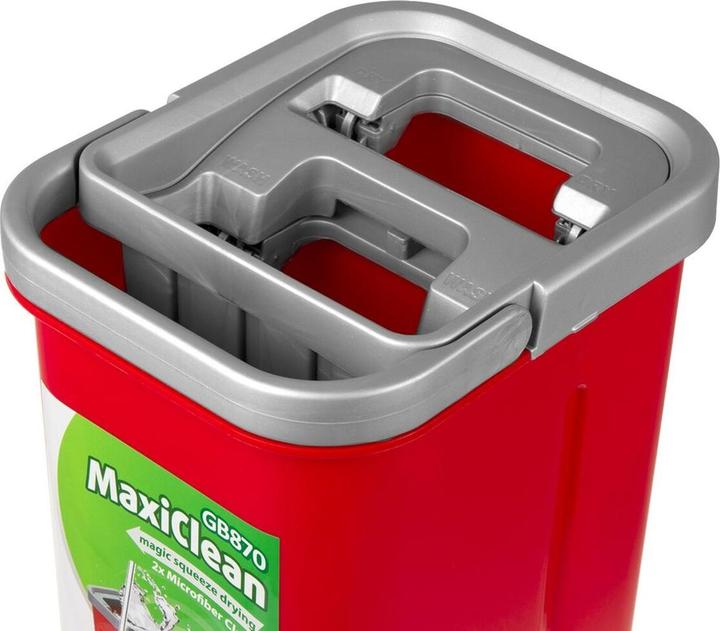 Productafbeelding Greenblue MaxiClean Vlakmop Set met 2 in 1 Schoonmaakemmer 5 7L Mop Set Vloermop Mop Reinigingssysteem (3 Pcs.)