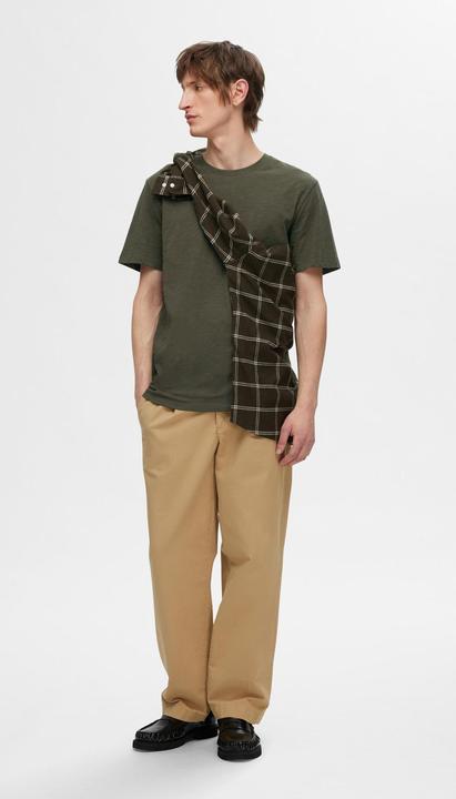 Immagine prodotto Selected Homme Maglietta in cotone con filato a fiamma (XXL)