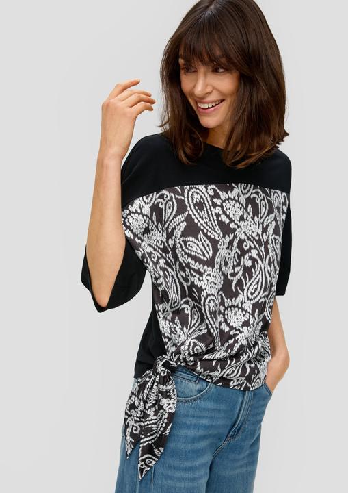 Produktbild S.Oliver T-Shirt T-Shirt mit Knoten-Detail (36)
