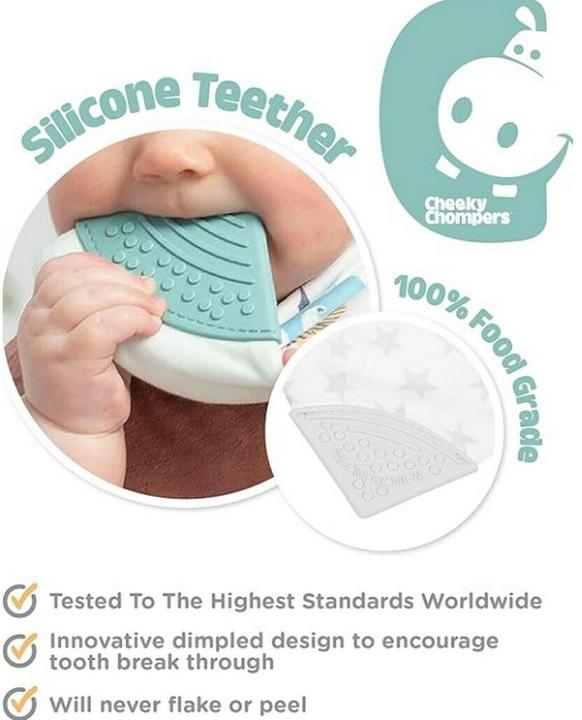 Produktbild Cheeky Chompers Neckerchew Silver Star (2 Monate)