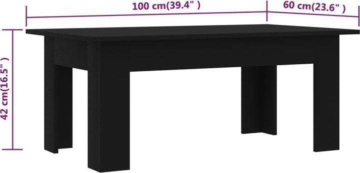 Image du produit vidaXL Couchtisch (100 x 60 x 42 cm)