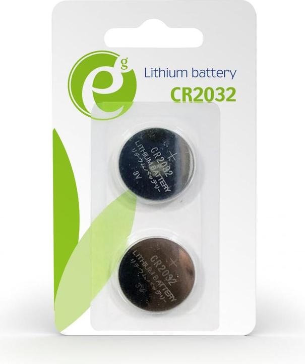Gembird EC-BA-CR2032-01 - Disposable battery - CR2032 - Lithium - 3 V - 2 piece(s) - ISO 900 (2 pcs., CR2032, 220 mAh)