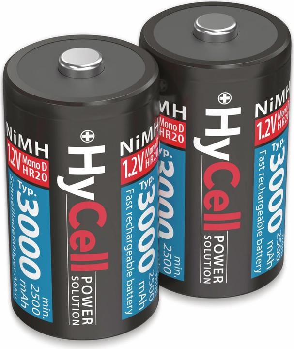 Actual product image HyCell Mono (D) battery NiMH HR20 3000 m (2 pcs., D, 3000 mAh)