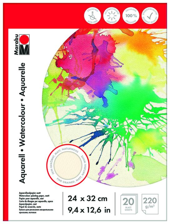 Produktbild Marabu Malblock 'Aquarell' (24 x 32 cm, Blanko)