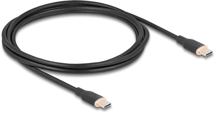 Actual product image Delock USB 2.0 cable USB Type-C male to male PD 3.0 60 W 2.5 m black Sil (2.50 m, USB 2.0, 60 W)