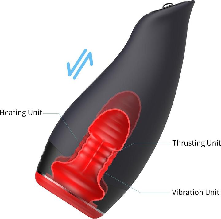 Produktbild Otouch Pleasure Engine Wärmender, Stossender und Vibrierender Masturbator