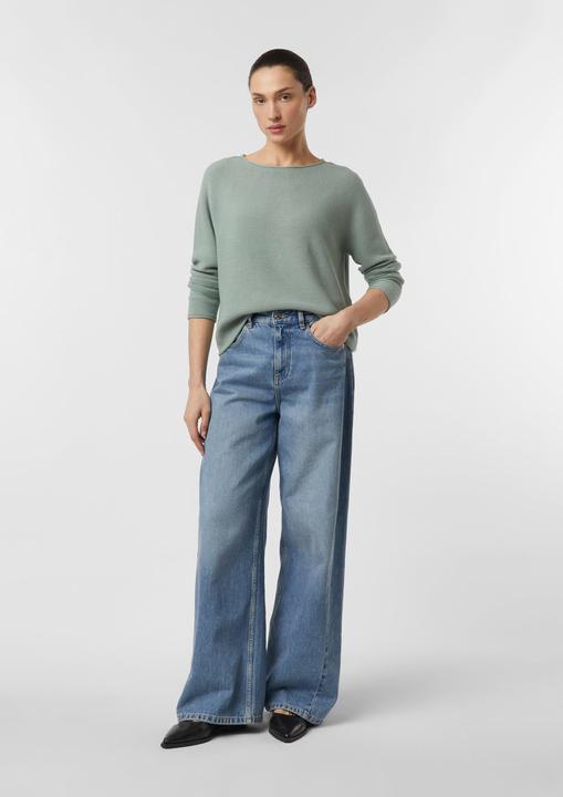 Image du produit Comma Strickpullover Cropped Strickpullover im Relaxed Fit mit Strukturmuster (36)