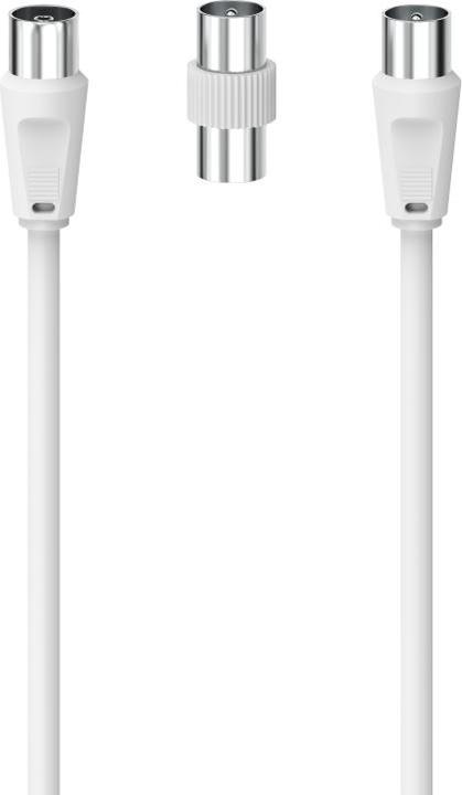 Image du produit Hama 00205296 câble coaxial 3 m Blanc