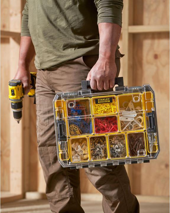 Actual product image Stanley Organizer TSTAK 10 compartments