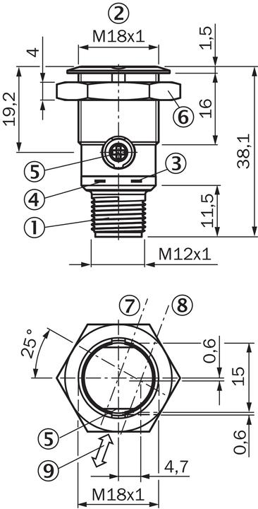 Actual product image Sick Circular photoelectric sensor (0.30 m)
