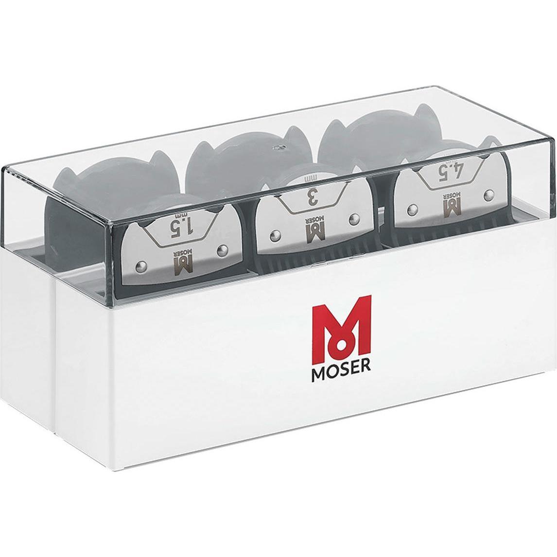 Moser, Trimmer + Haarschneider, Premium Magnet-Aufsteckkammset 6-teilig