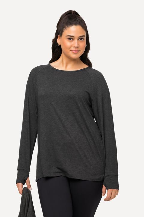 Produktbild Ulla Popken Sweater, Loop, Rundhals, Langarm, extraweich, Daumenloch (58)