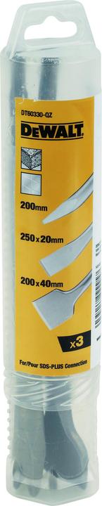Actual product image DeWalt Set SDSPlus chisel 3pcs.