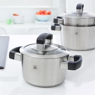 Image du produit BK Conical Cool Glas Panne Set - 4-delig - RVS deksels - Inductie (Set de poêles + casseroles, Acier inoxydable)