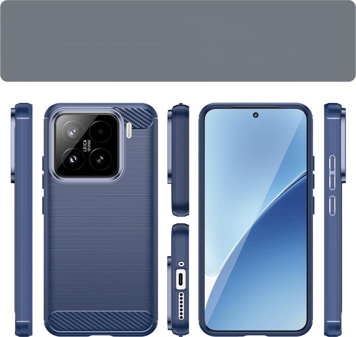 Produktbild Cover-Discount Xiaomi 15 - Metall Carbon Look Hülle (Xiaomi 15)