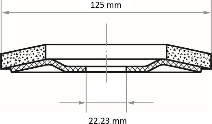 Actual product image Lukas Flap disc SLTR universal Ø 125 mm zirconia alumina grit 60 (60)