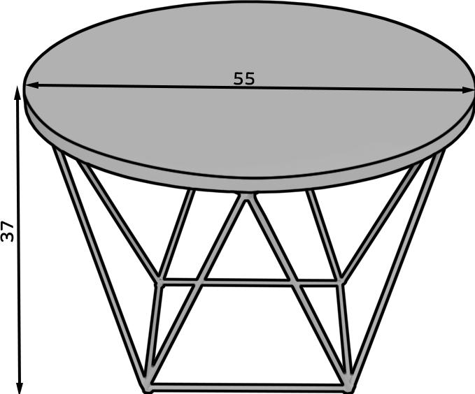 Produktbild ADRK Furniture Liam (55 x 55 x 37 cm)