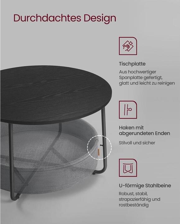 Immagine prodotto Vasagle Talia (75 x 75 x 45 cm)