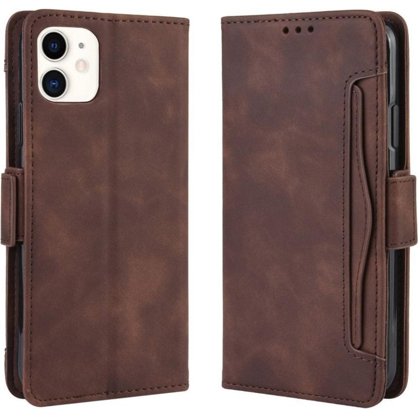 Cover-Discount Flip Case (Apple iPhone 12, Apple iPhone 12 Pro), Smartphone Hülle, Braun