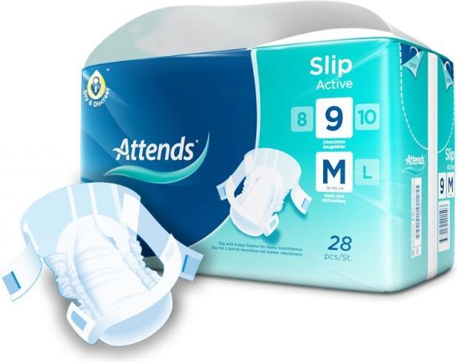 Image du produit Attends Slip 9 active medium (28 x, M, Large, Large plus)