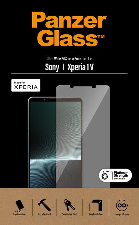 Immagine prodotto PanzerGlass Sony Xperia 1V UltraWide, resistenza Paltinum, antibact.l (1 pz., Sony Xperia 1 V)