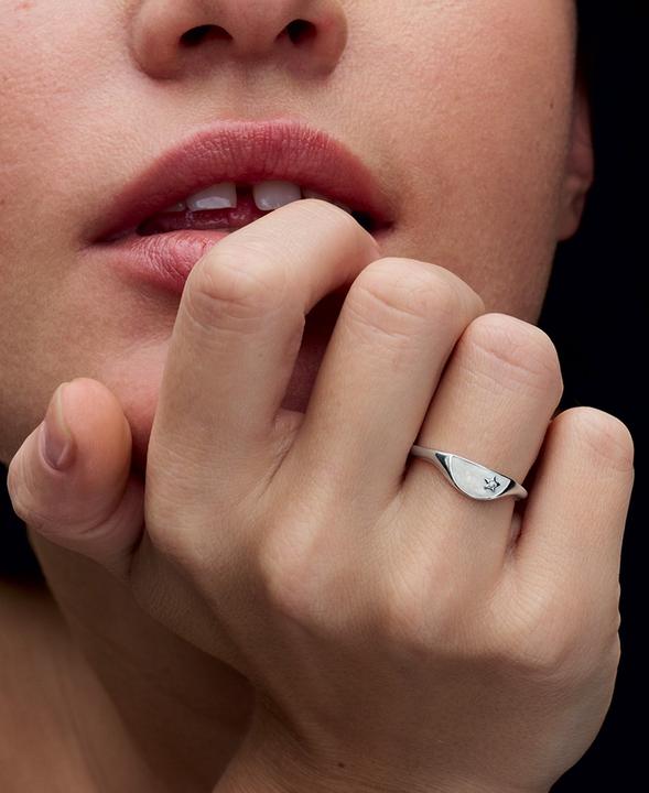 Produktbild Pandora ME Halbierter Emaille Siegelring (56)