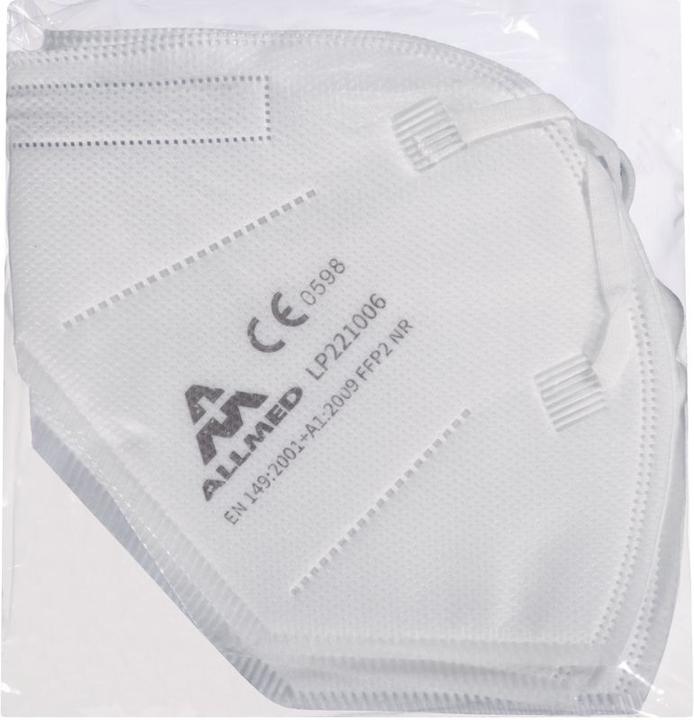 Image du produit Foliodress Mask FFP2 Loop blanc (50 pcs) (FFP2, 50 x)