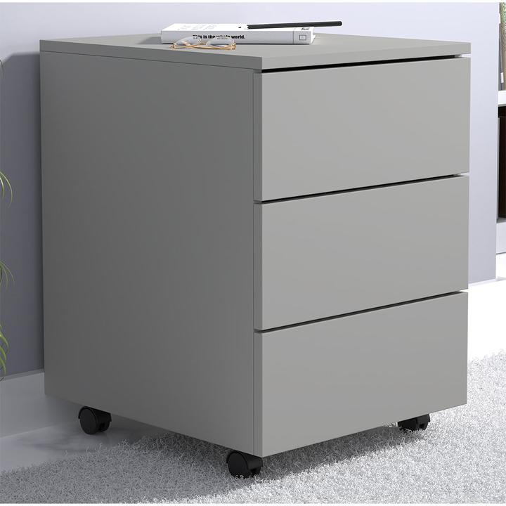 Produktbild VCM my office Dalosa Rollcontainer grau 3 Auszüge 39,0 x 45,0 x 55,0 cm (39 x 45 x 55 cm)