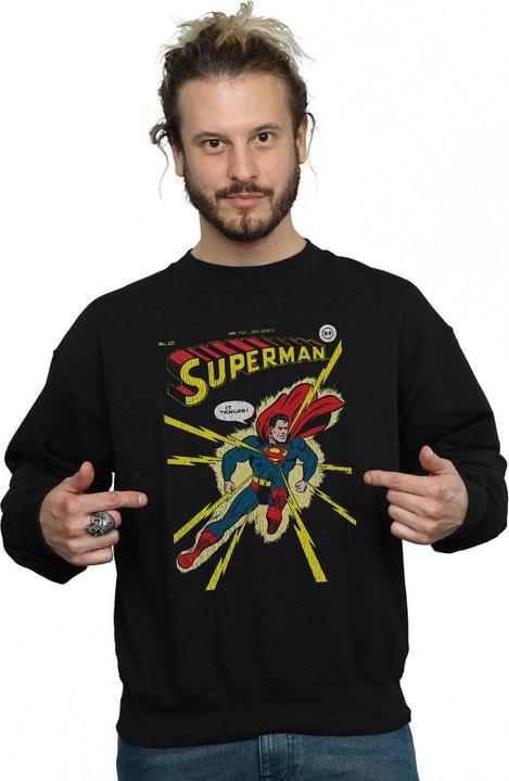 Actual product image Mens Superman No. 32 Cover Sweatshirt (L)