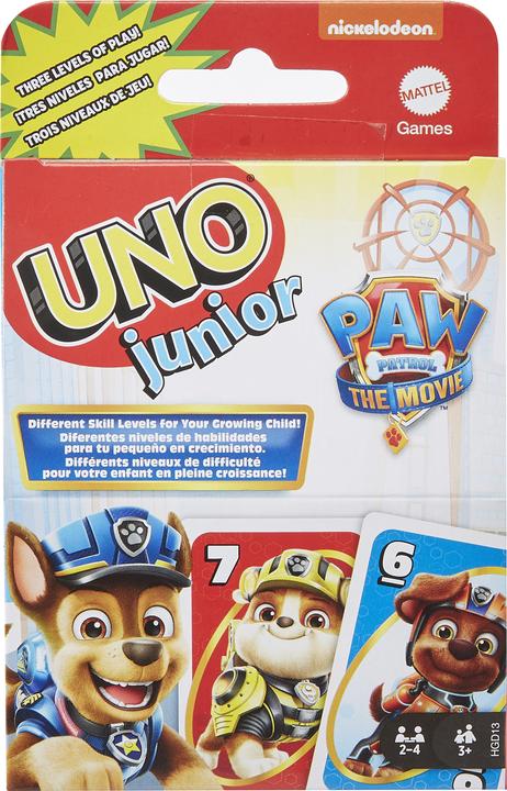 Mattel Games Uno Junior Paw Patrol il Film (Multilingue)