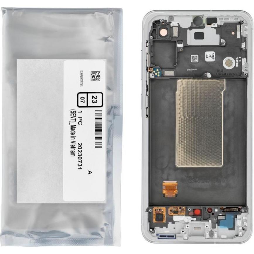 Samsung LCD display! ServicePack LCD Display for A56 5G A566B Gray GH82-36829B (Display), Mobilgerät